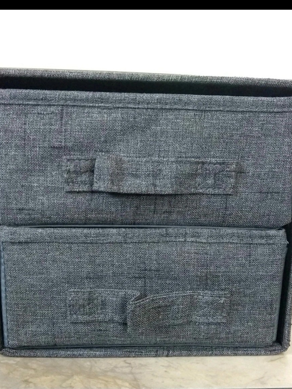 Collapsible 2 Drawer Fabric Closet Organizer Storage Box Clothes Jewelry Travel